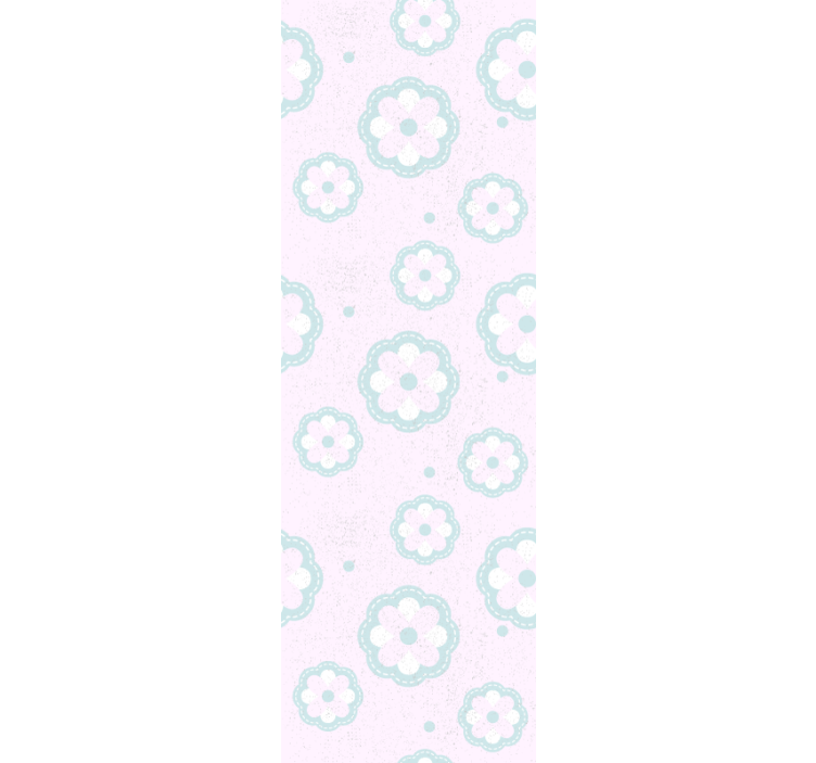 Tapet til soveværelse i lyserødt shabby chic mønster - TenStickers