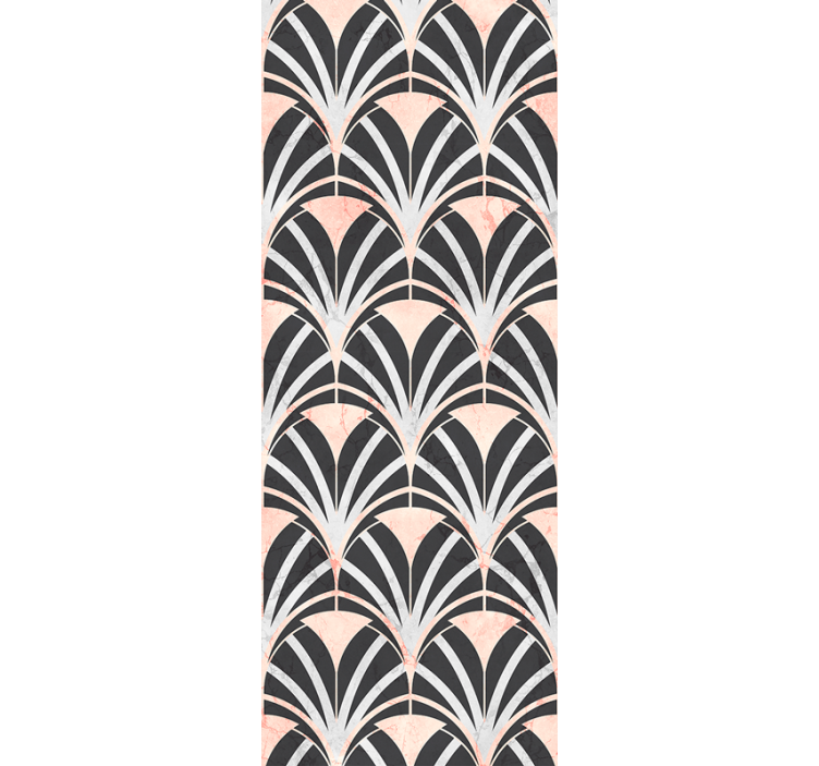 Tapet til soveværelse med art deco marmor effekt mønster - TenStickers