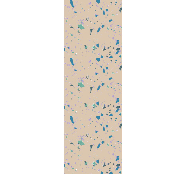 Tapet til soveværelse i farverig terrazzo sten - TenStickers