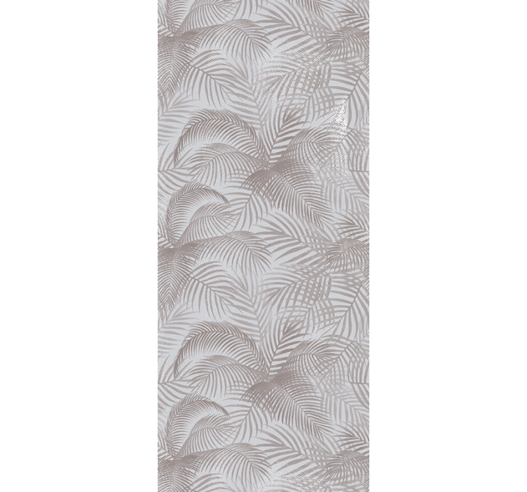 Tapet til soveværelse grå 80'er elegant botanisk - TenStickers