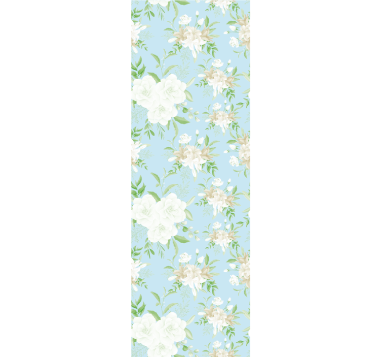 Tapet til soveværelse vild blomster grandmillenial stil - TenStickers
