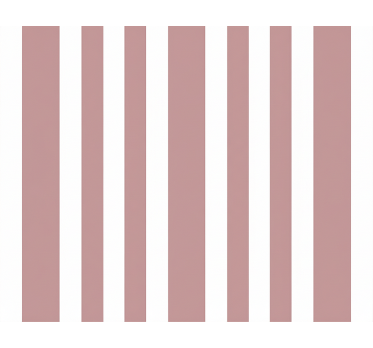 Vertikal tapet blokstriber pink og hvid - TenStickers