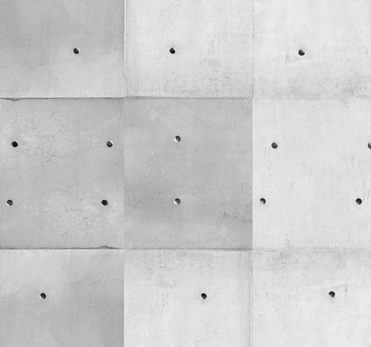 Charmen med betongrå tapet - TenStickers