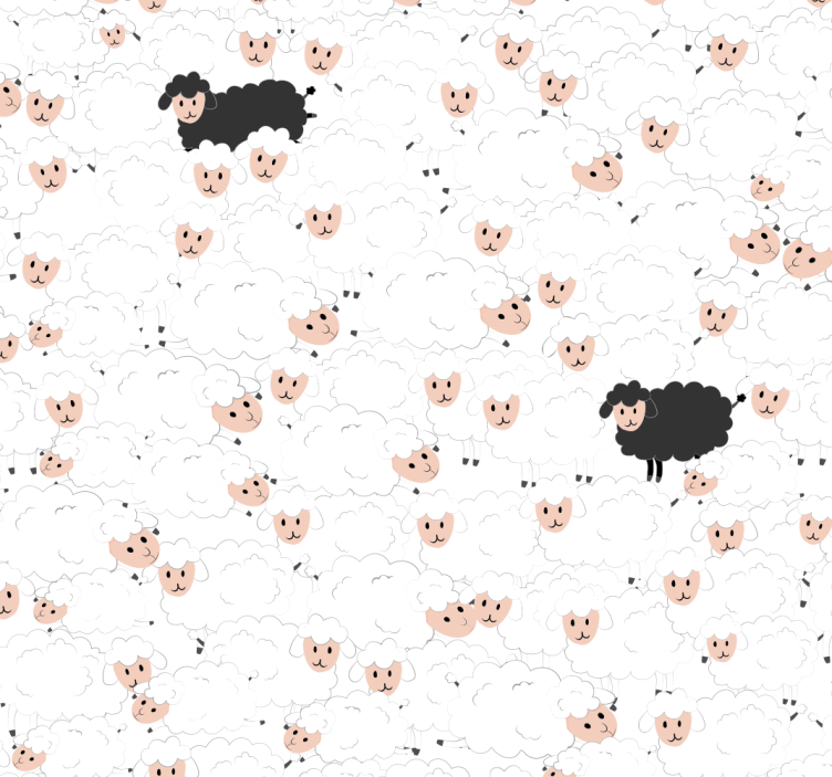 Dyr tapet mønstre får til børn - TenStickers
