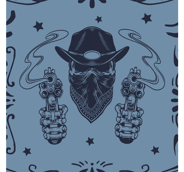Cowboy med pistoler by tapet - TenStickers