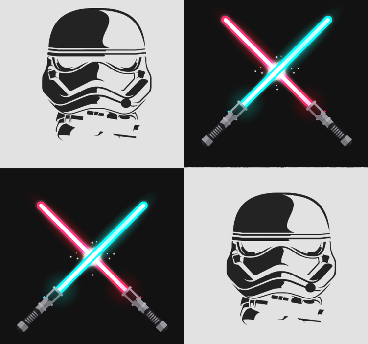 Star wars tapet til soveværelse - TenStickers