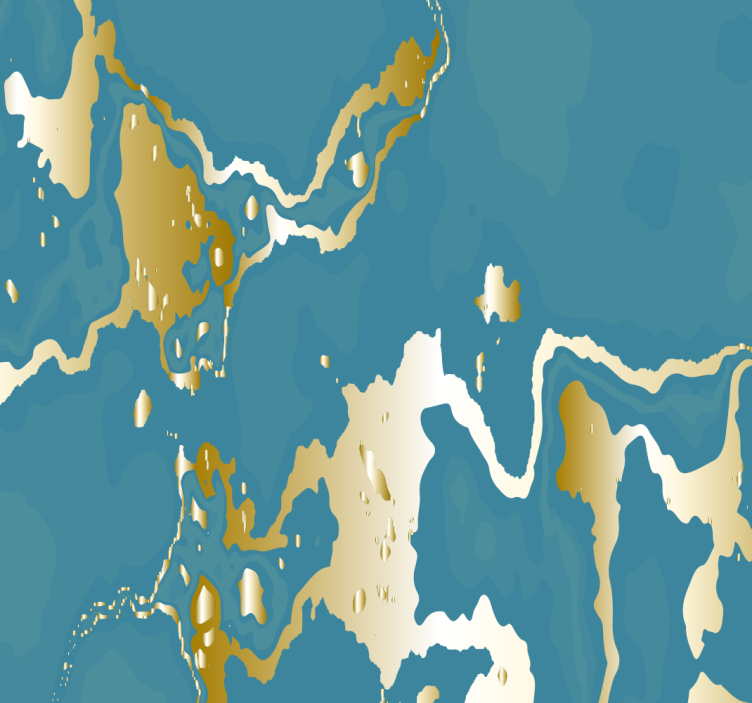 Marmor mønster tapet til badeværelse - TenStickers