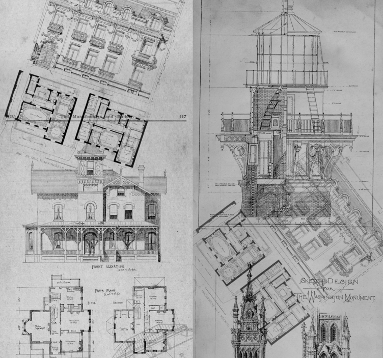 Landskab tapet arkitektoniske perler - TenStickers