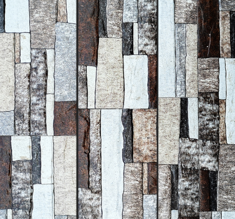 Stenhøj vej tekstureret tapet - TenStickers