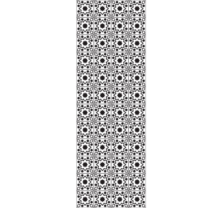 Geometrisk fliseensemble flise tapet - TenStickers