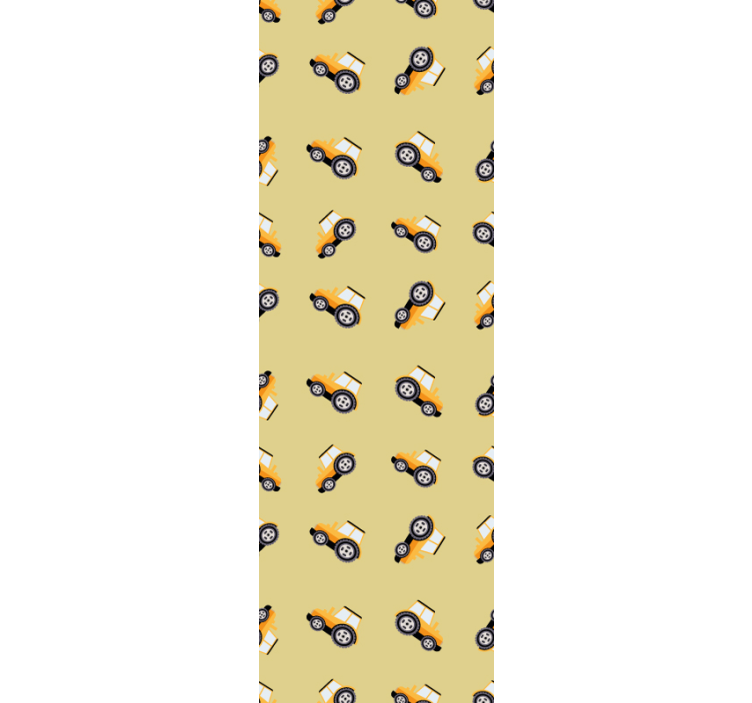 Traktor træ tapet - TenStickers