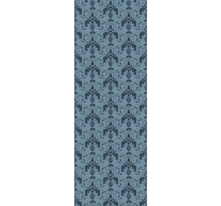 Udsmykket løv dekorativt tapet - TenStickers