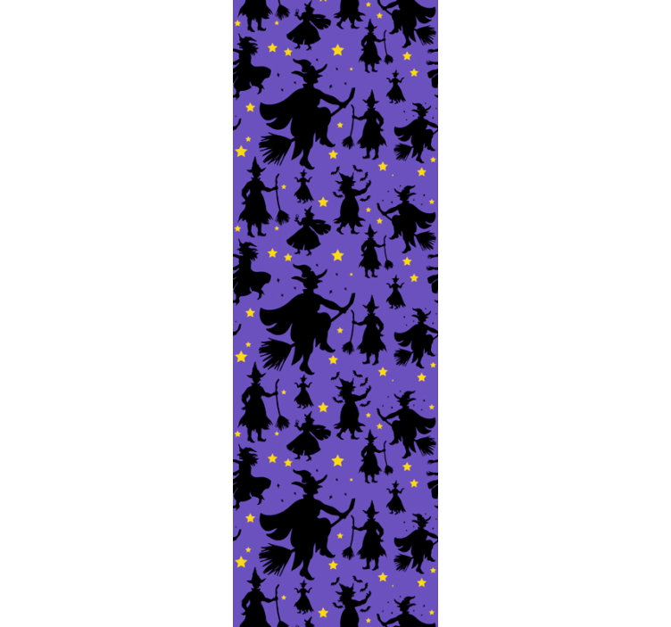 Hekse silhuetter halloween tapet - TenStickers