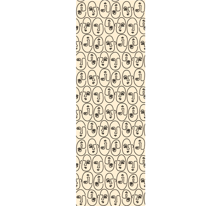 Picasso abstrakte ansigter abstrakt tapet - TenStickers