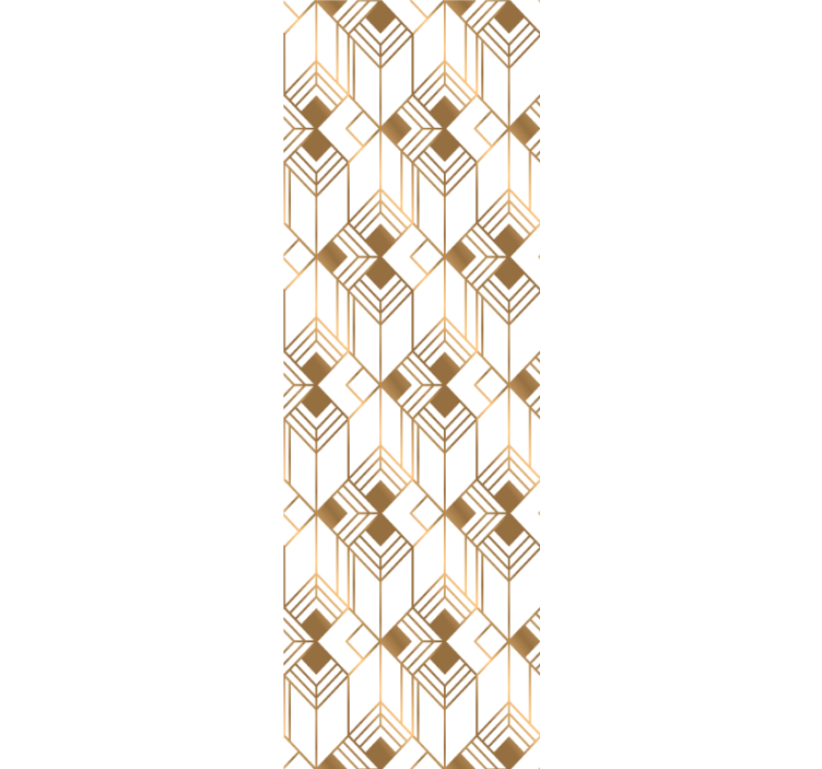 Geometriske linjer kunst stribet tapet - TenStickers