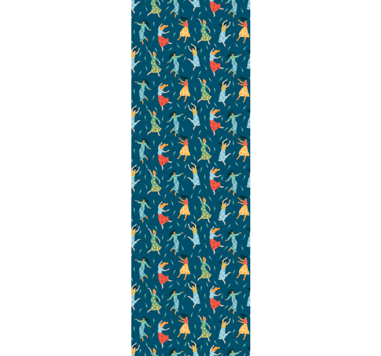 Dansende kvinder mønster personlig tapet - TenStickers