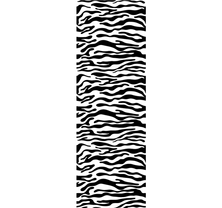 Zebra stribe mønster tapet med zebraer - TenStickers