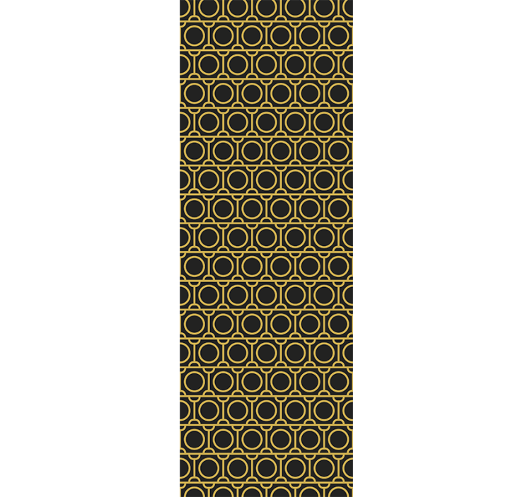 Geometriske ringe geometrisk tapet - TenStickers