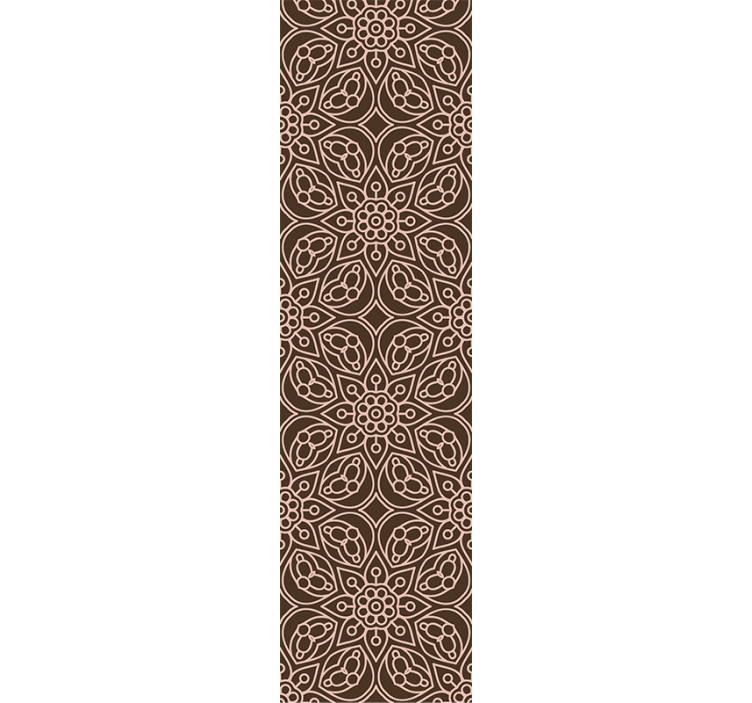 Blomstersymmetri mønster blomstret tapet - TenStickers