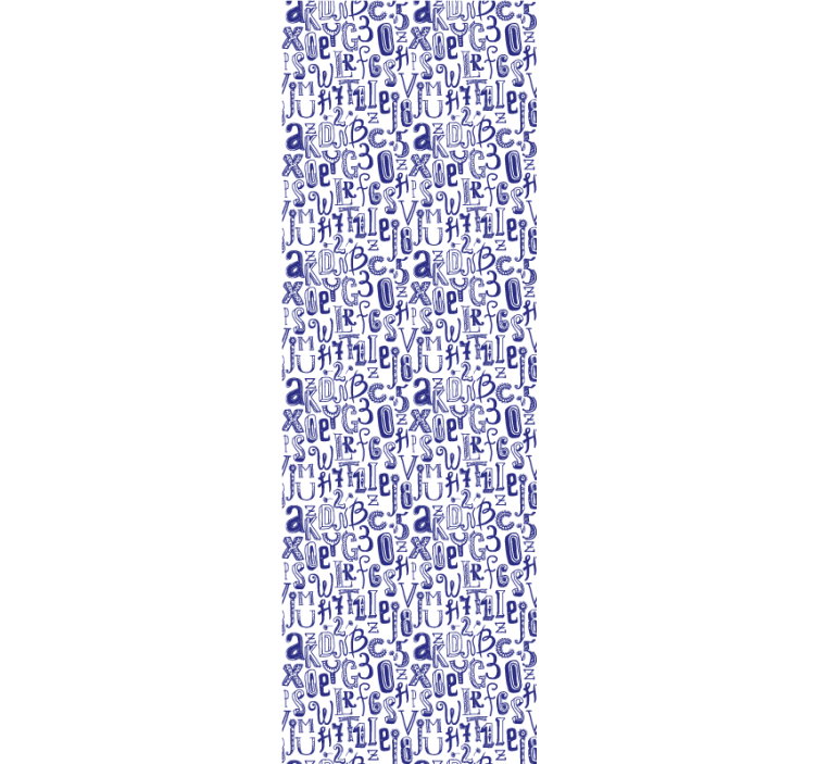 Ord og tal bogstav tapet - TenStickers