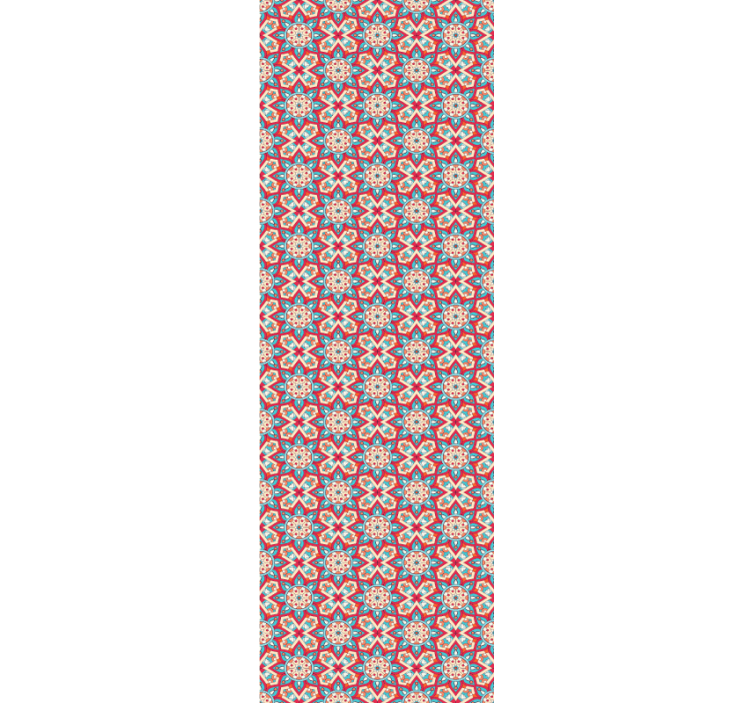 Flise inspireret mønster flise tapet - TenStickers