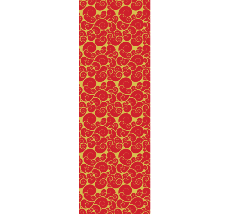 Udsmykkede hvirvler mønster flise tapet - TenStickers