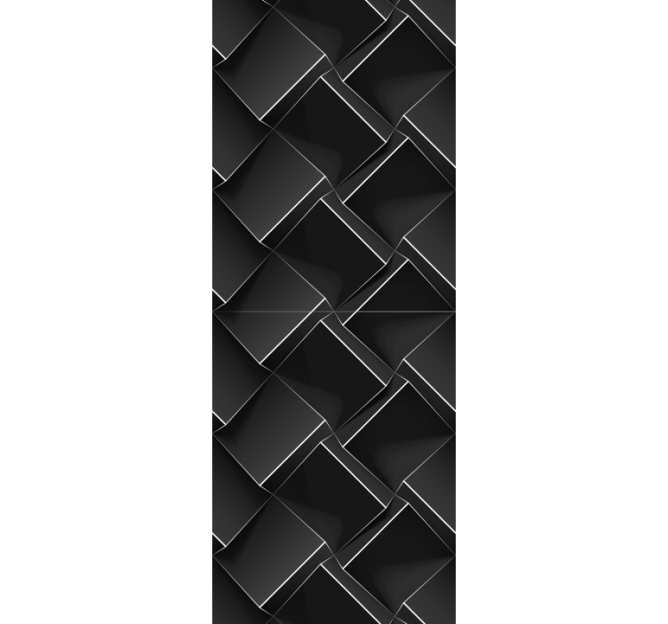 3d kubisk firkantet 3d tapet - TenStickers