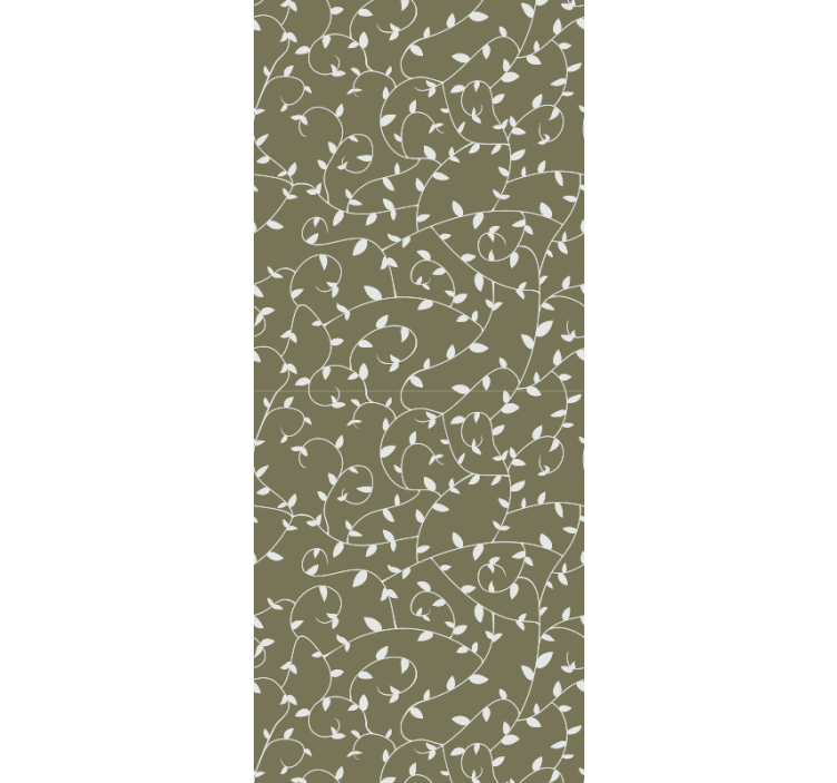 Botaniske hvirvler dekorativt tapet - TenStickers