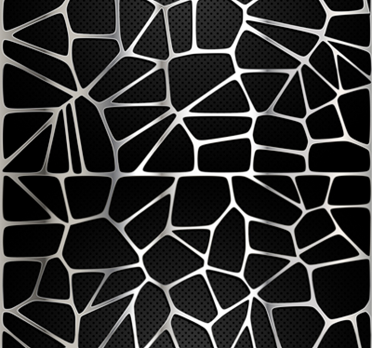 Metallisk mønster abstrakt tapet - TenStickers