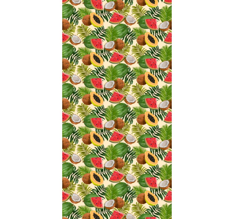 Tropisk frugt fiesta natur tapet - TenStickers