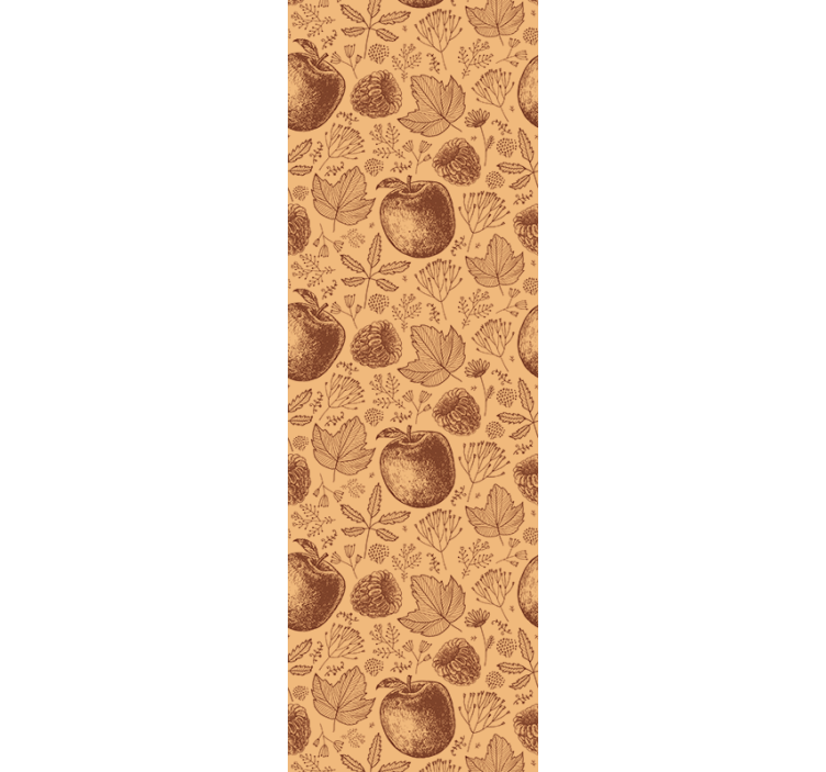 Efterårs løvmønster natur tapet - TenStickers