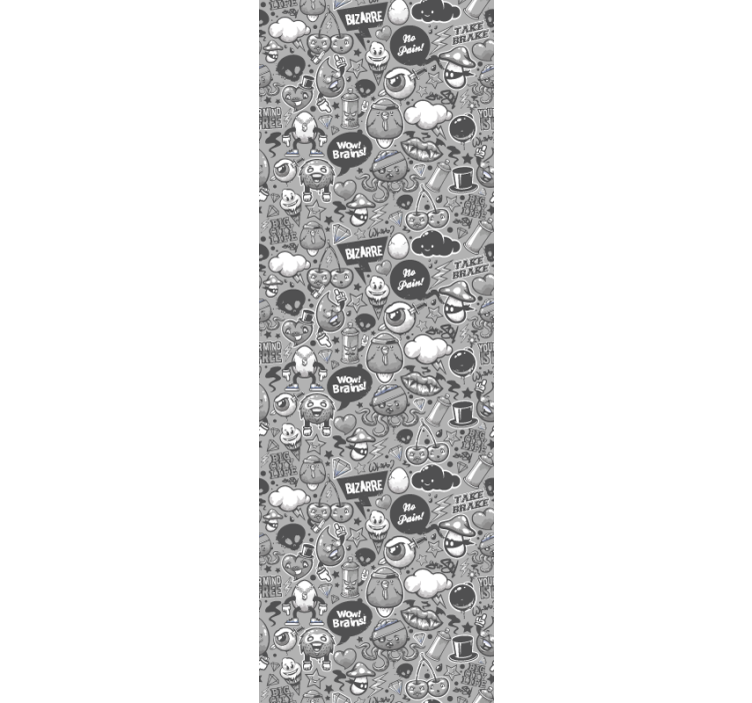 Eklektiske doodles tapet kunst - TenStickers