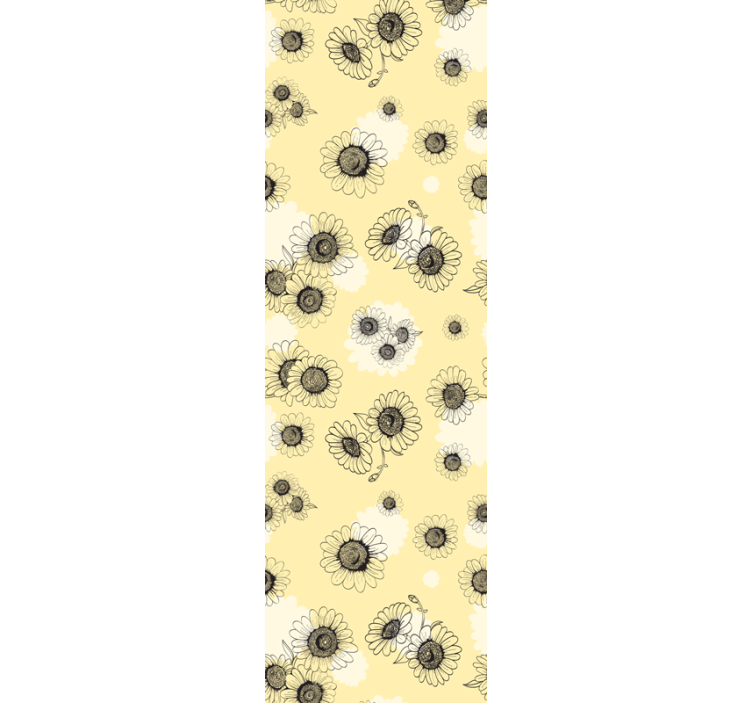 Blomstermønstre blomster tapet - TenStickers