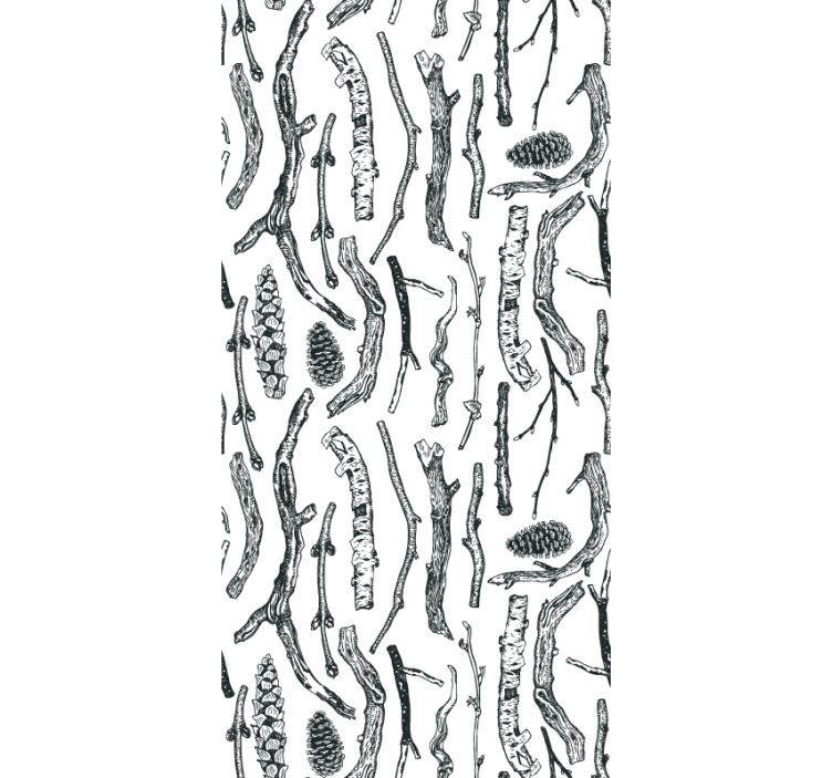 Skovskitser tapet med dyr - TenStickers