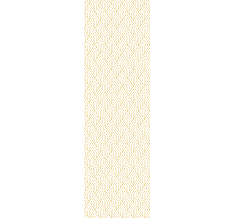 Moderne gul diamant form mønster tapet - TenStickers