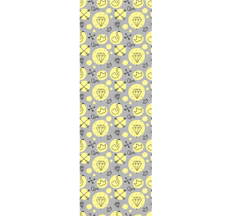 Doodle-symboler blandes tapet kunst - TenStickers