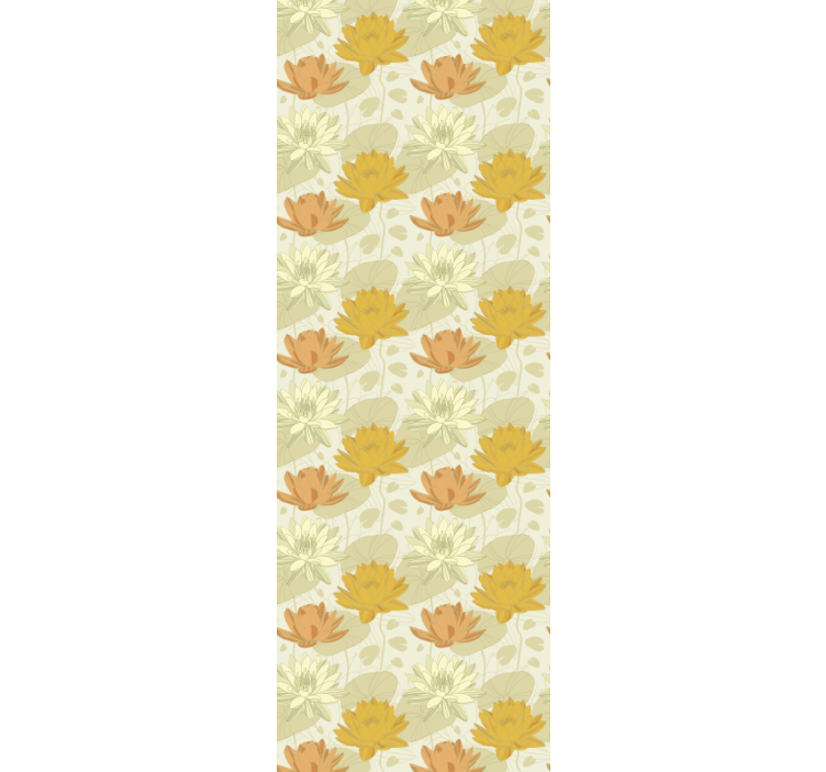 Blomsterarrangement mønster blomster tapet - TenStickers