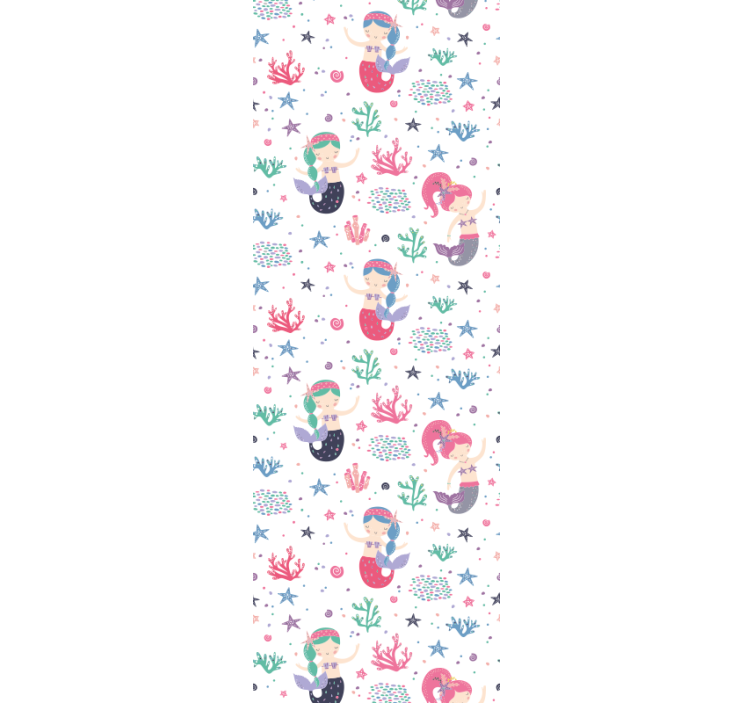 Havfruer undersøiske eventyr tapet børneværelset - TenStickers