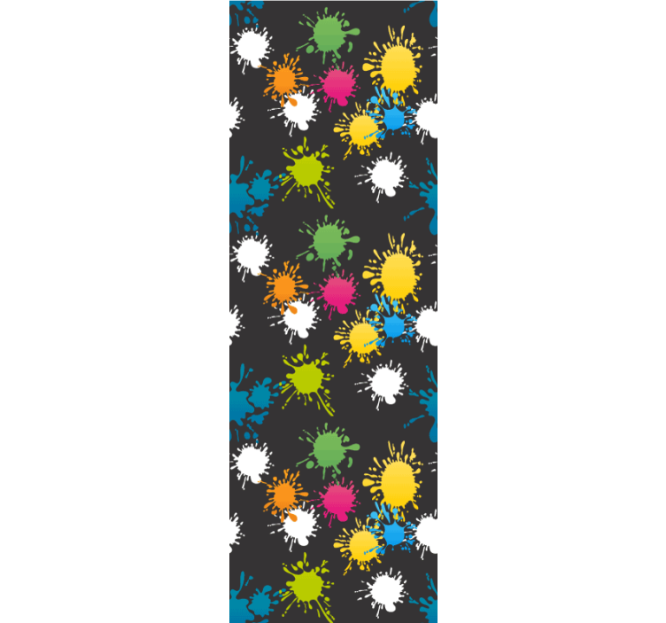 Splatter mønstre abstrakt tapet - TenStickers