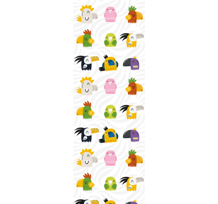 Muntert monster vægmaleri tapet børneværelset - TenStickers