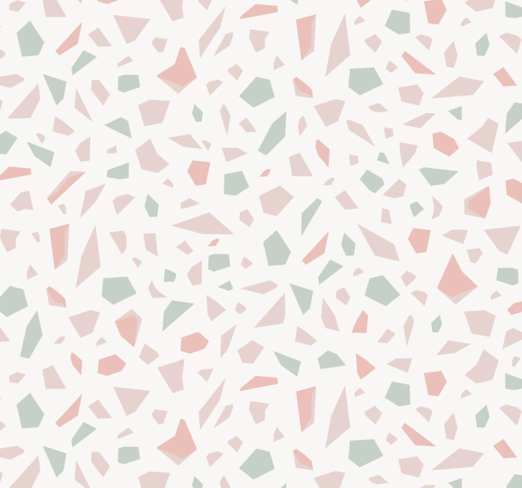 Terrazzo inspiration geometrisk tapet - TenStickers