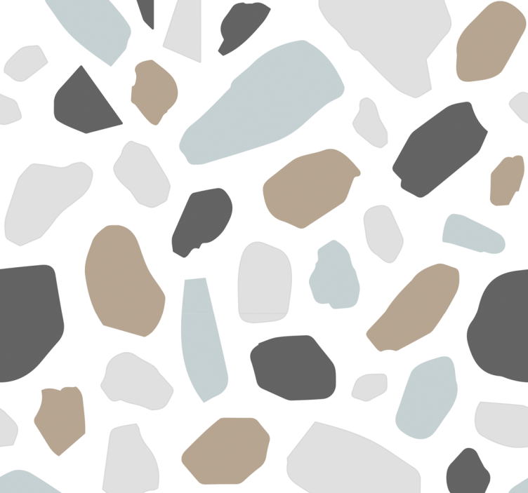 Sten tapet grå terrazzo - TenStickers