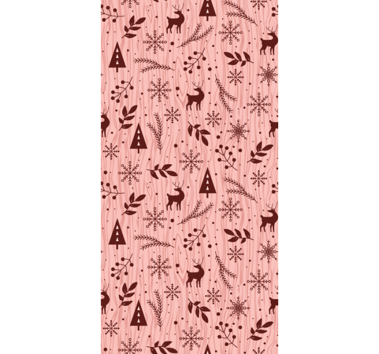 Rensdyrskovsscene tapet med dyr - TenStickers