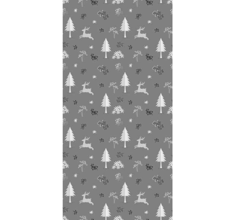 Vinterlandskab motiv juletapet - TenStickers