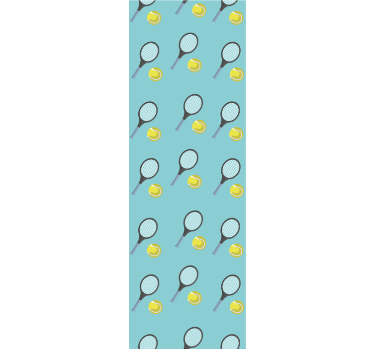 Bold og tennisblåt børnetapet - TenStickers