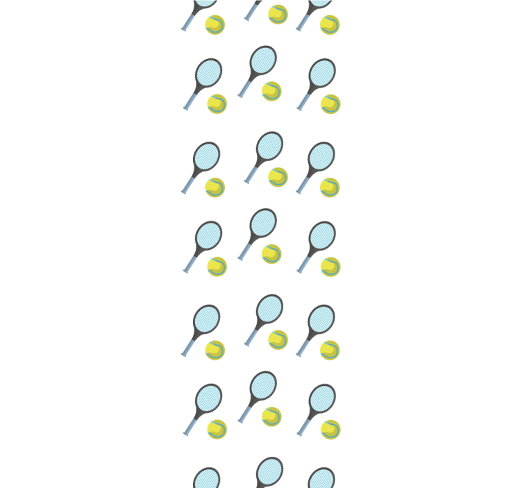 Tennisketchere og bolde personlig tapet - TenStickers