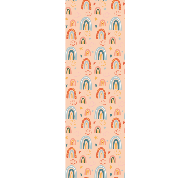 Mønster børn tema regnbue kid tapet - TenStickers