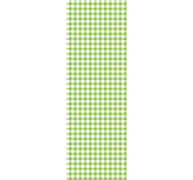Gingham ternet mønster tapet spisestue - TenStickers