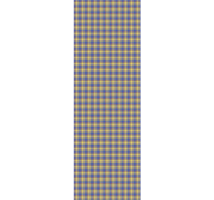 Geometrisk plaid mønster tapet med firkanter - TenStickers