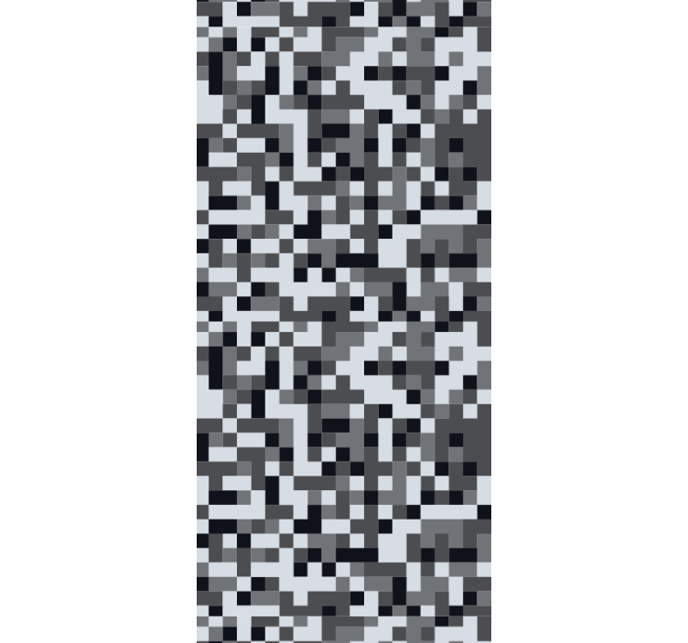 Geometrisk pixelering abstrakt tapet - TenStickers